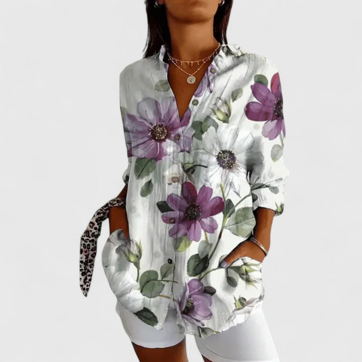 Annie | Elegant Floral Blouse