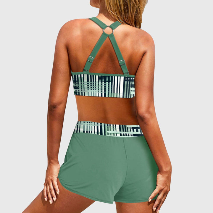 Gertrude | Ribbed High-Waisted Bikini Set