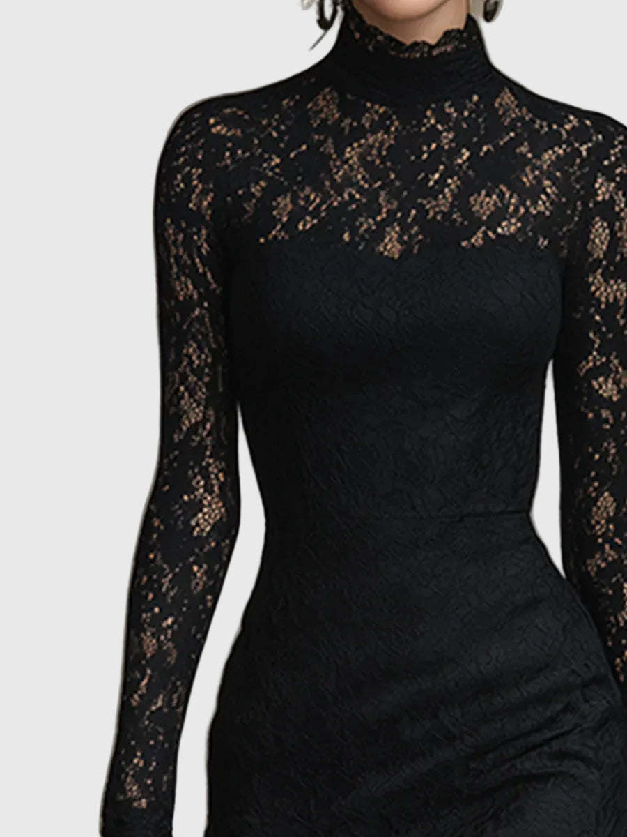 Monica | Elegant Lace Fishtail Dress