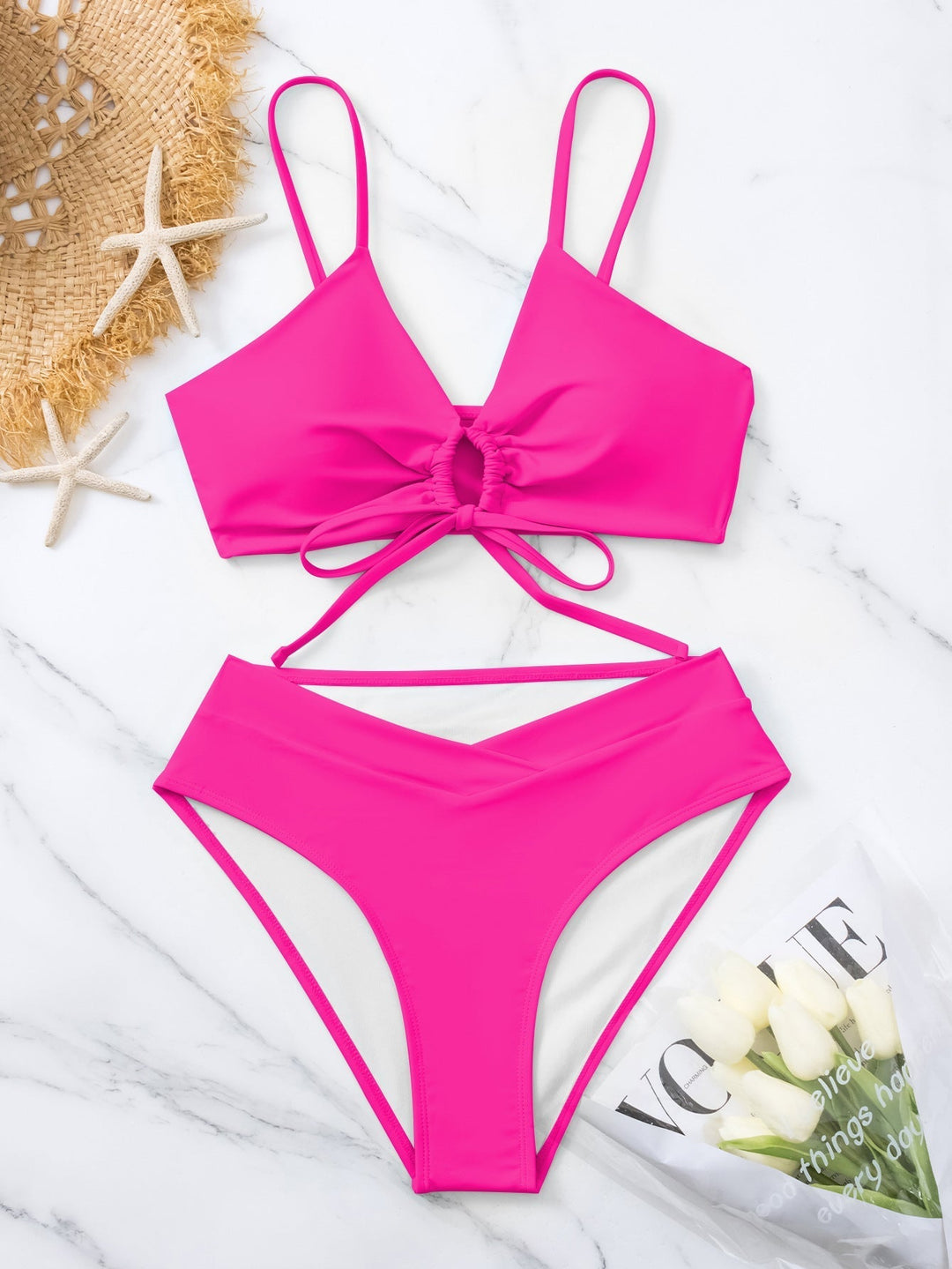 Beatrice | Tie-Front Two-Piece Bikini Set