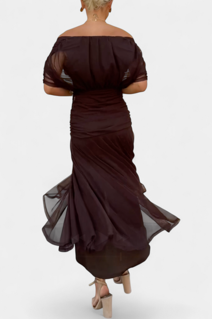 Jinky – V-Neck Floral Maxi Dress