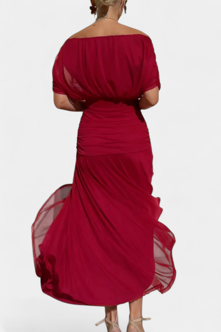 Jinky – V-Neck Floral Maxi Dress