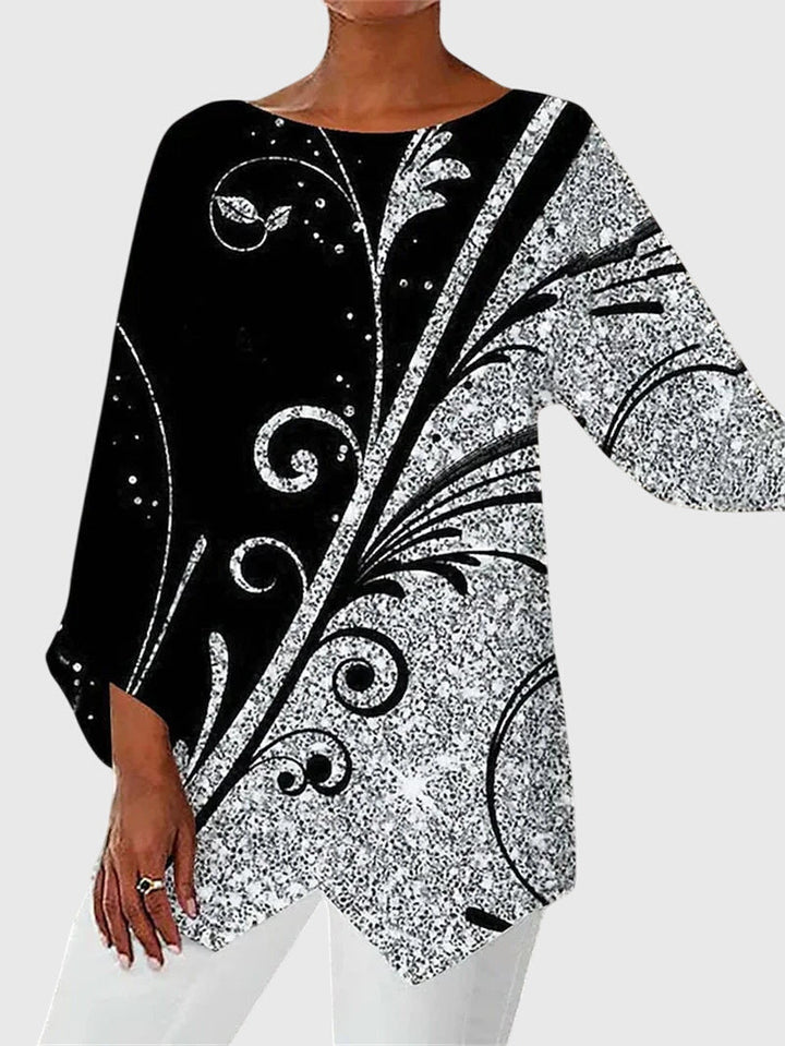 Annie | Elegant Crew Neck Top