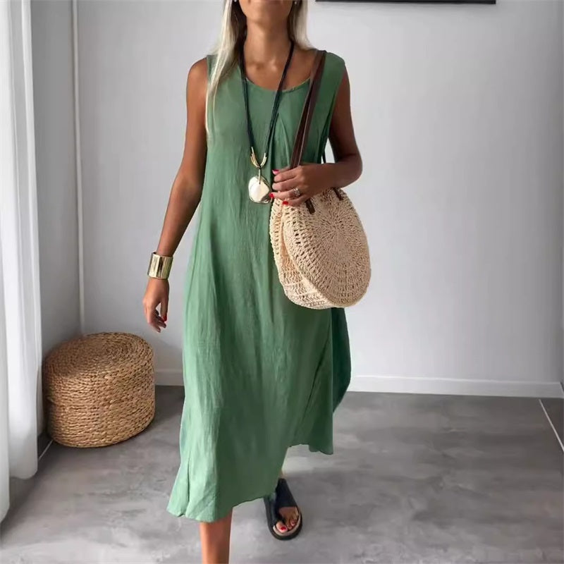 Sabrina | Casual Sleeveless Pocket Dress