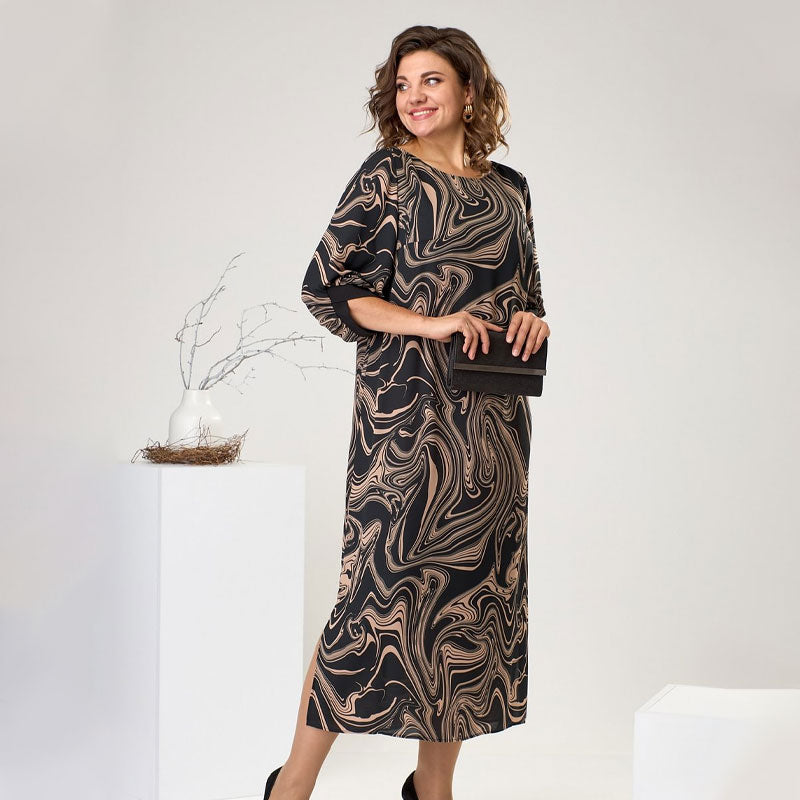 Ella | Cozy Marble Dress