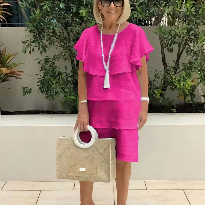 Stellar | Graceful Ruffle Flow Dress